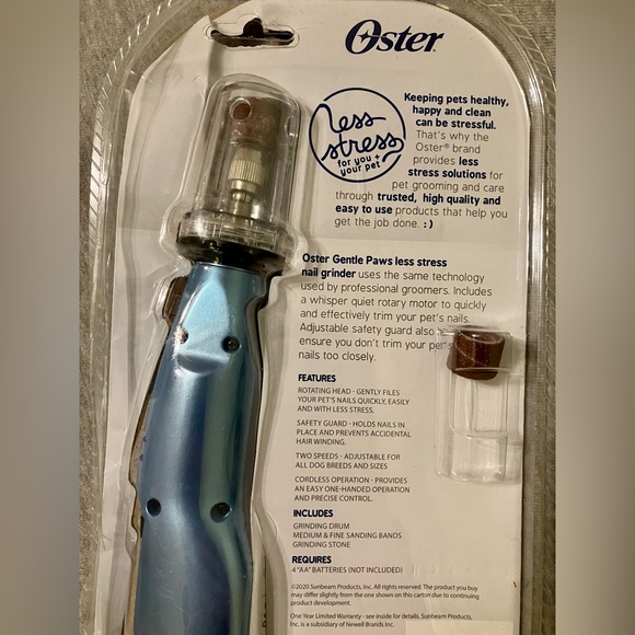 Oster Dog / Cat Battery-Powered Nail Grinder Tool and Clicker - Picture 3 of 3